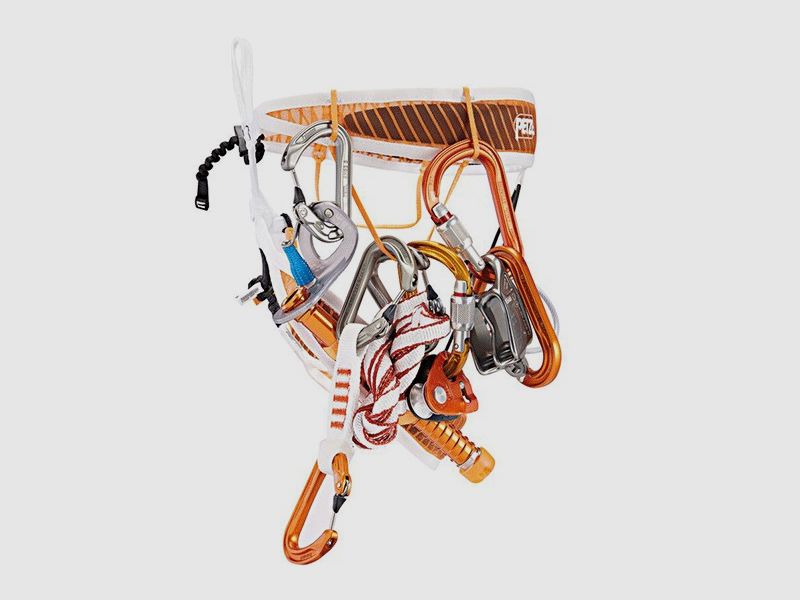 PETZL FLY ORANGE - WEISS | GESCHIRR SKI BERG, Bild 3 von 6