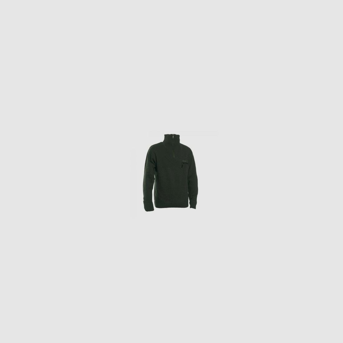 Kendal Strickpullover mit Reißverschlusskragen, dunkelgrün, Bild 1 von 2