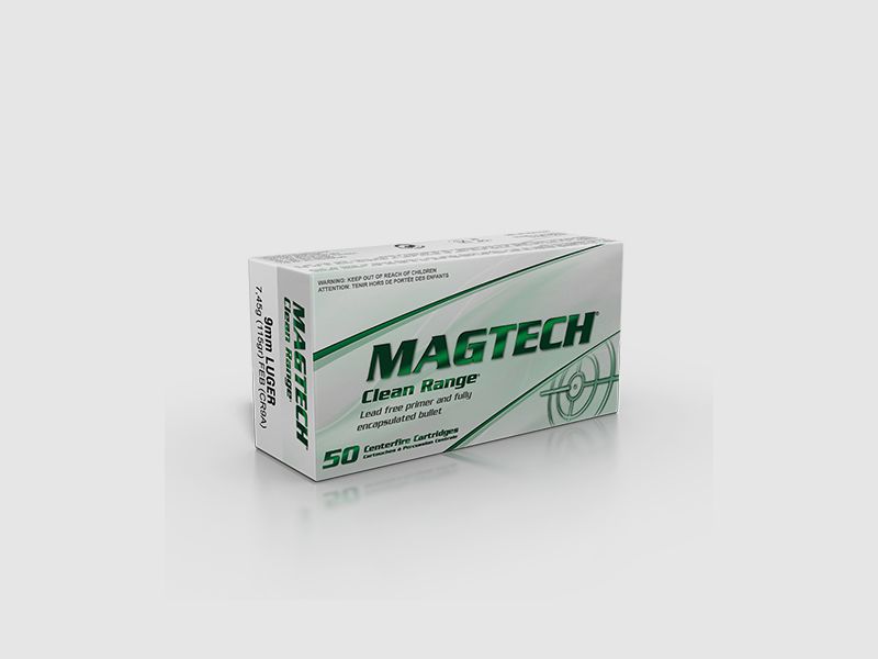 Magtech Clean 9mm Luger 115GR FEB 50 cartouches