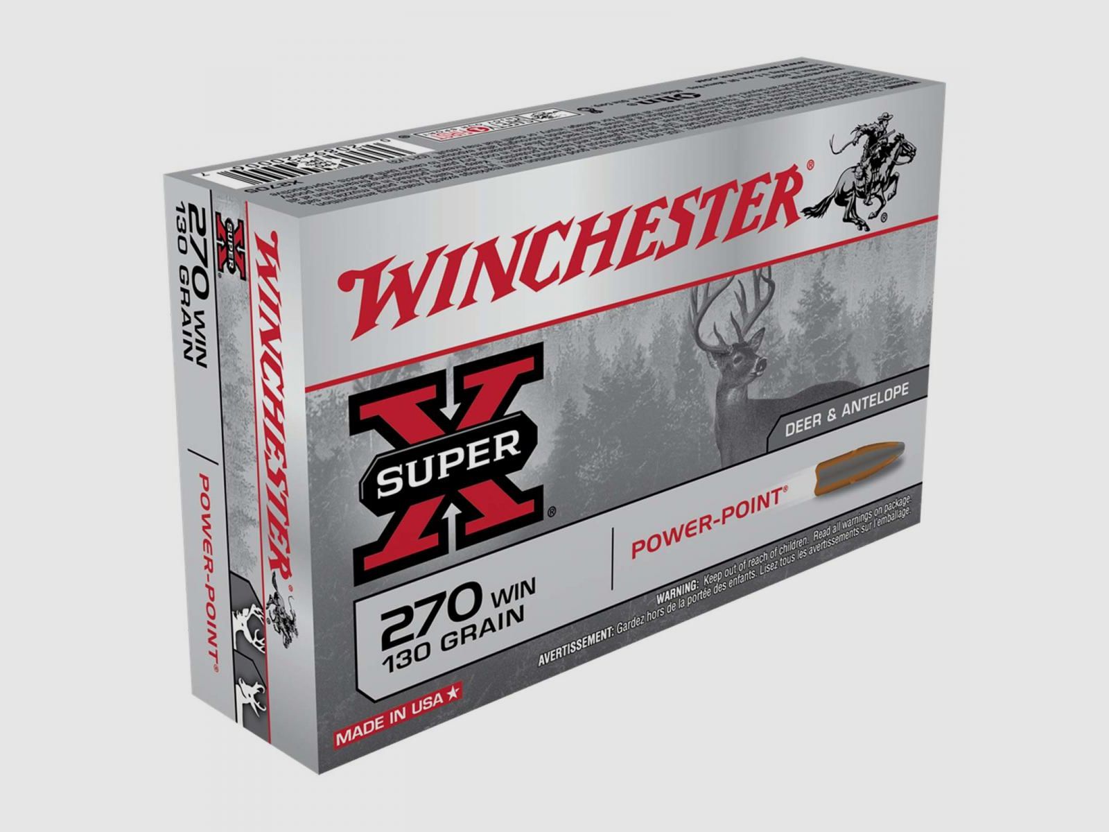 Winchester Super-X .270 Win. 130GR Power Point 20 patronen