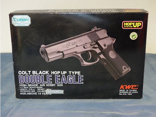 Colt Black Hop Up Type van KWC Soft Air Double Eagle Kal. 5,5mm