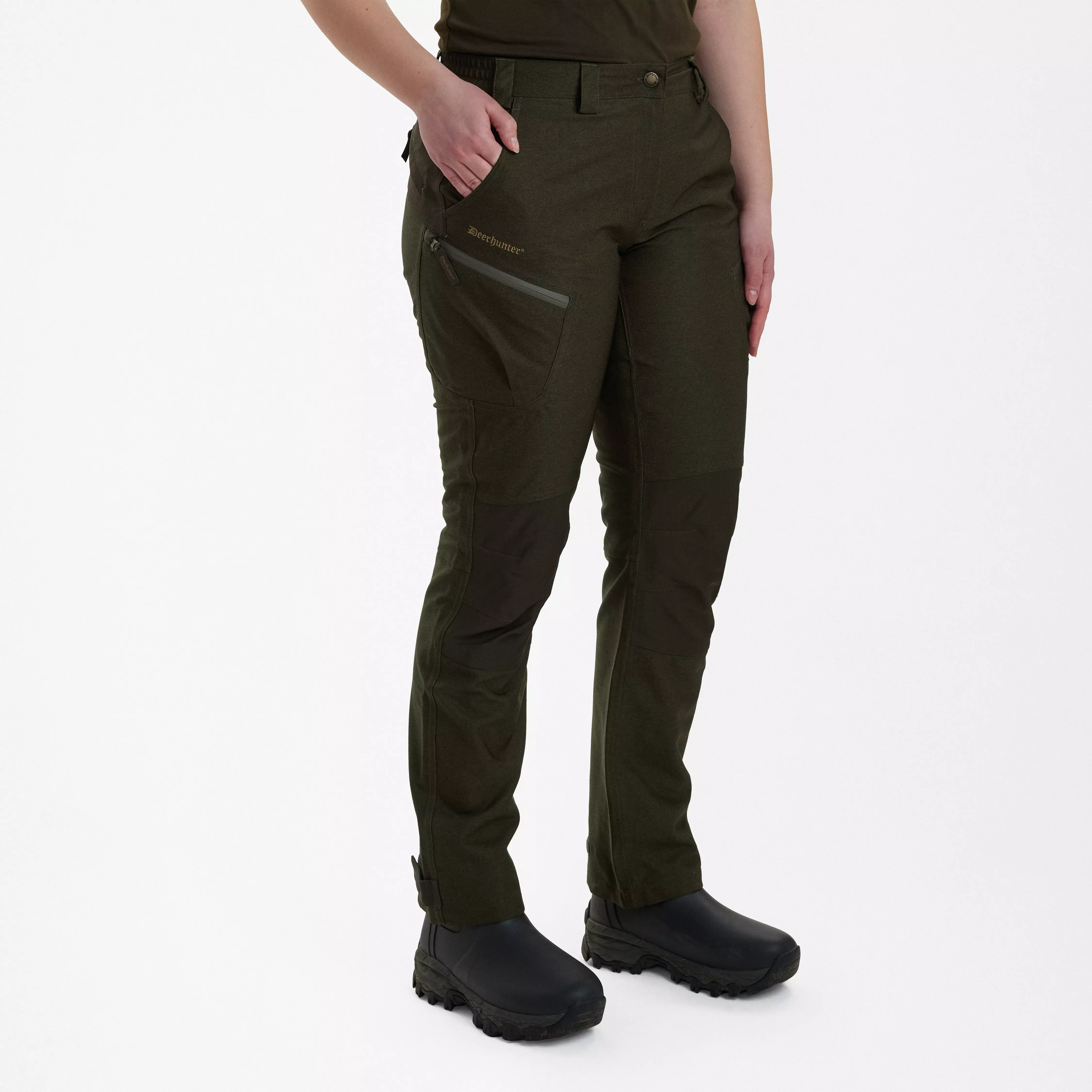 Lady Chasse pantaloni - Olive Night melange