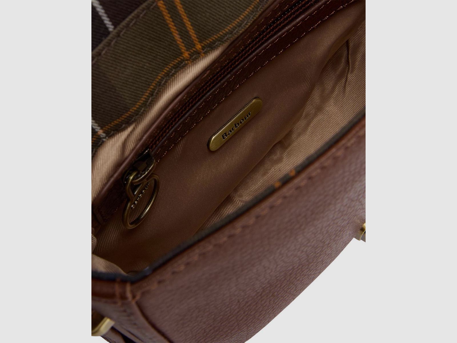 Barbour sac bandoulière en cuir Elm, Brown, image 4 sur 6