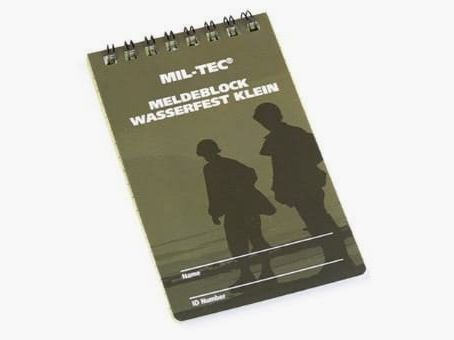 MIL-TEC Wasserfester kleiner Meldeblock