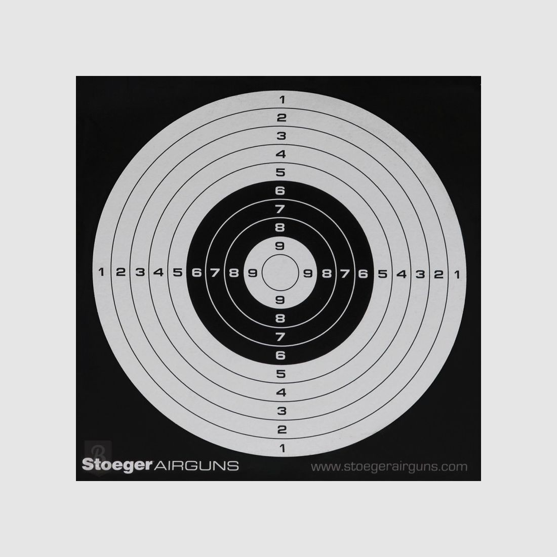 PAKET STOEGER 100 PAPIERZIELSCHEIBEN 14X14 STOEGER