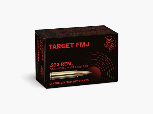 GECO .223REM 4.1g 63gr FMJ BTE50PC