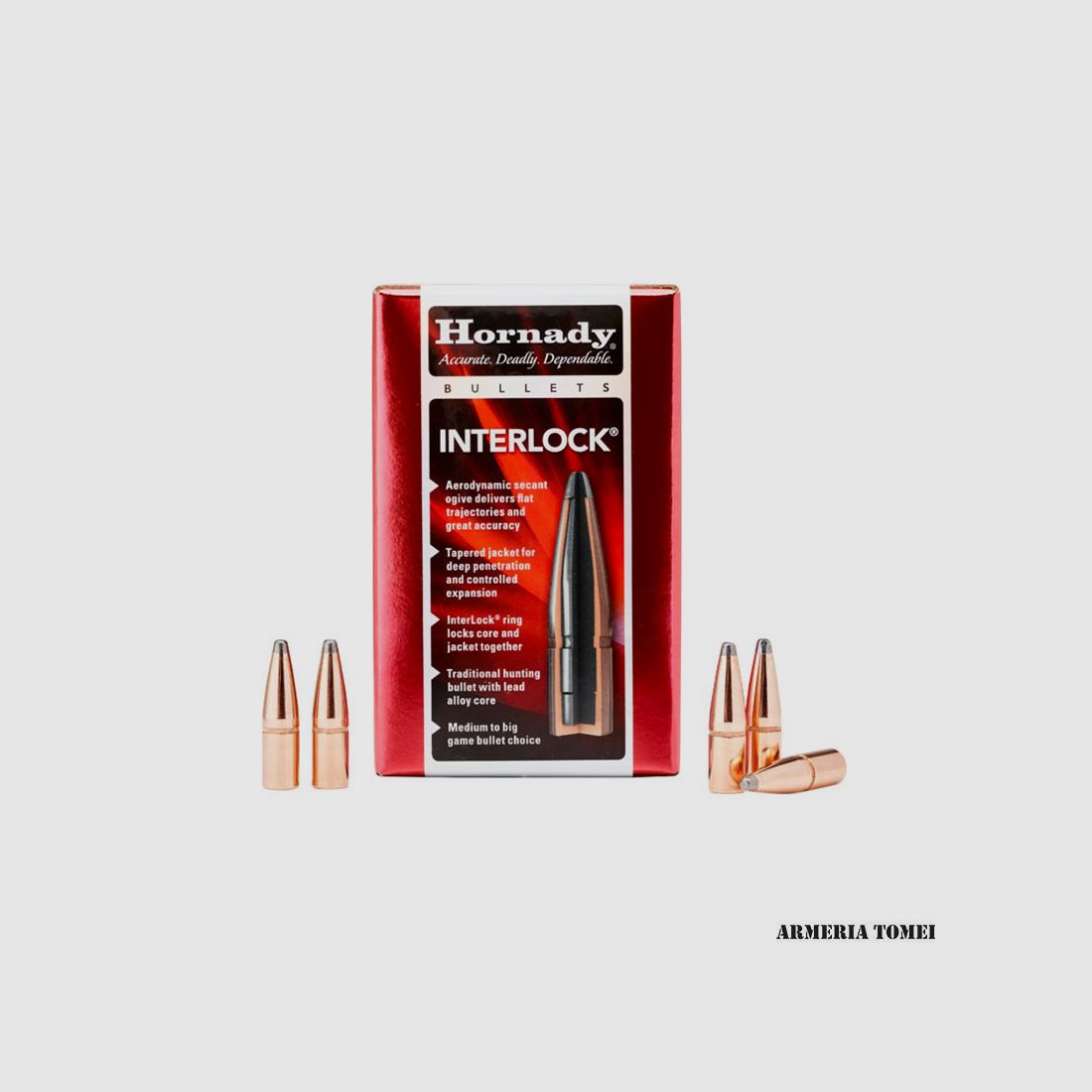 PALLE DA RICARICA – HORNADY – 7mm .284 139 gr InterLock® BTSP – 2825 (100 PZ)