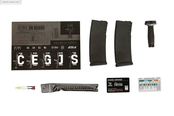 Daniel Defense MK18 SA-E26 EDGE 2.0 airsoft carbine – Black, image 19 of 36