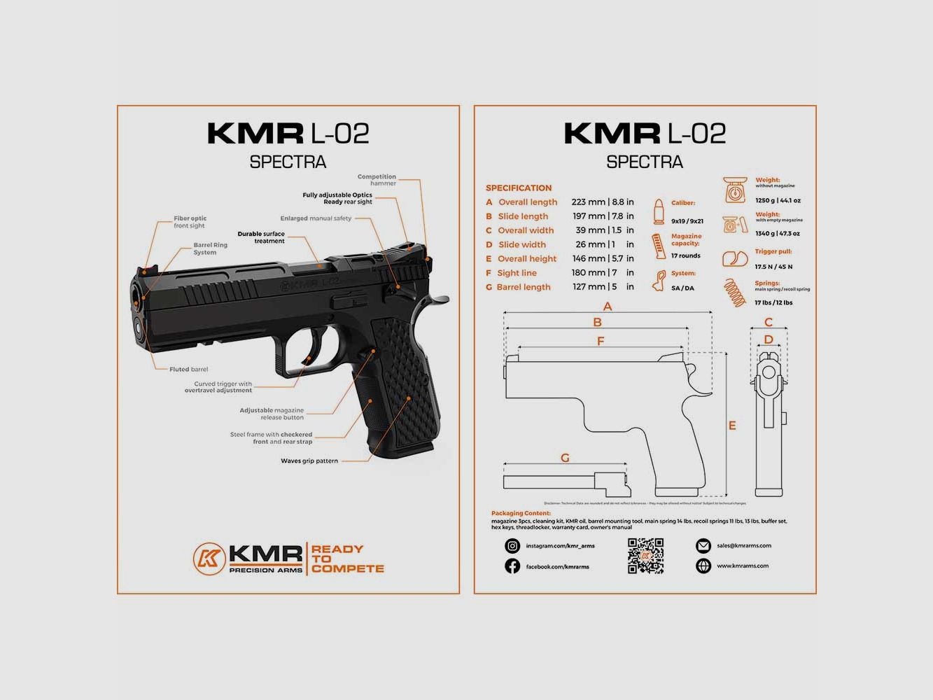 KMR SPECTRA OR 9mm Luger, immagine 3 di 3