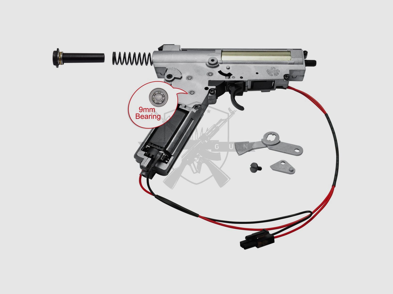 LCT V3 Komplettgearbox, FSWS, 9mm Lager