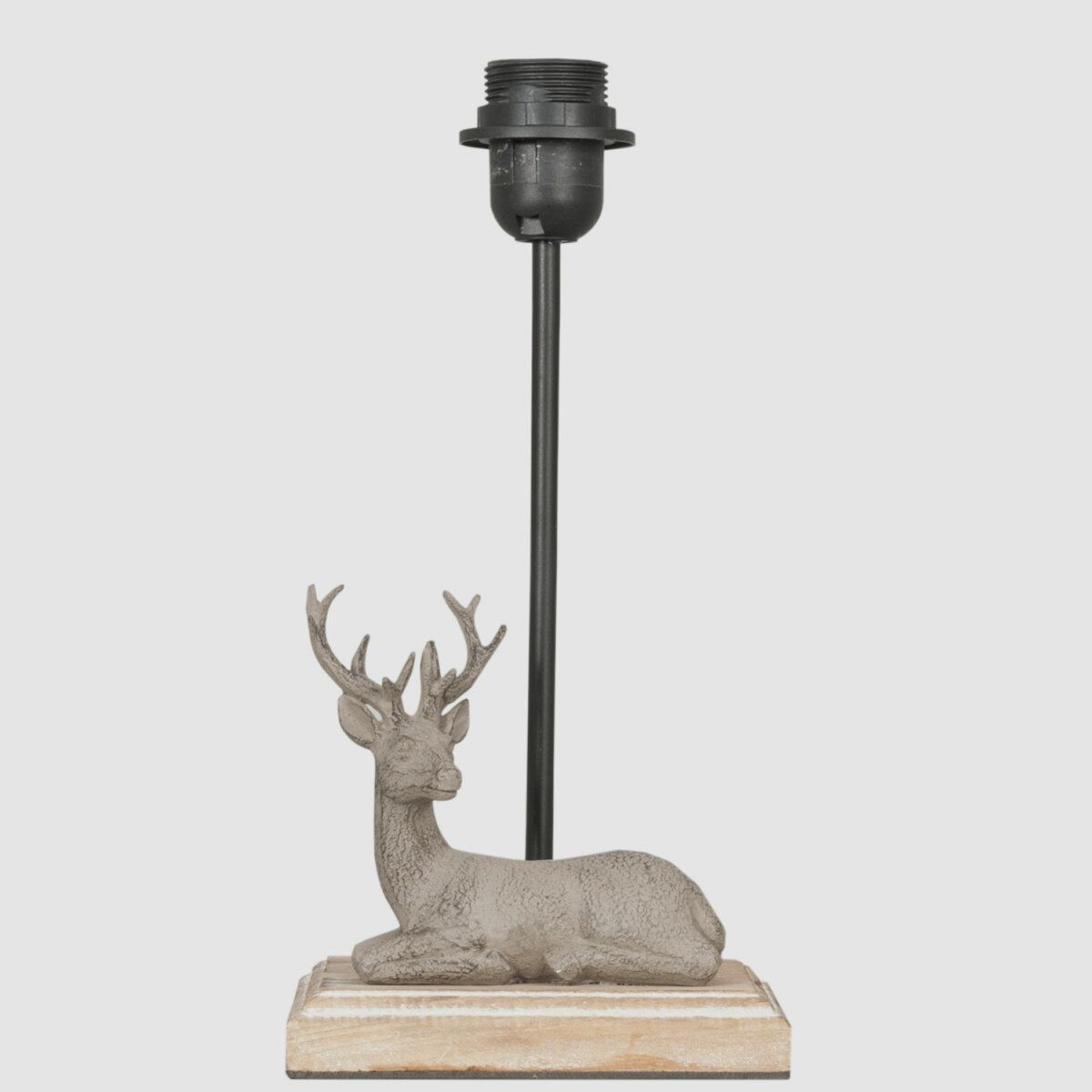 Lovergreen Lampen mit Tiermotiven Motiv elegant liegender Hirsch Lampe + Lampenschirm