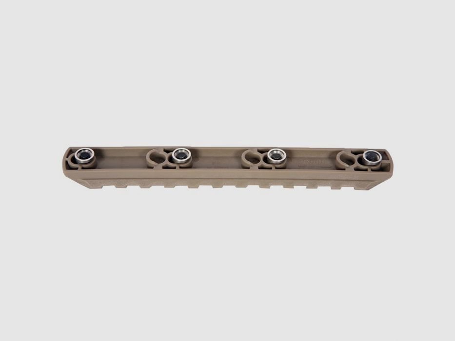 BRAVO COMPANY SECTIONS FLAT DARK EARTH BRAVO COMPANY KEYMOD PICATINNY NYLON RAIL SECTION 5.5 INCH FDE, image 2 of 3