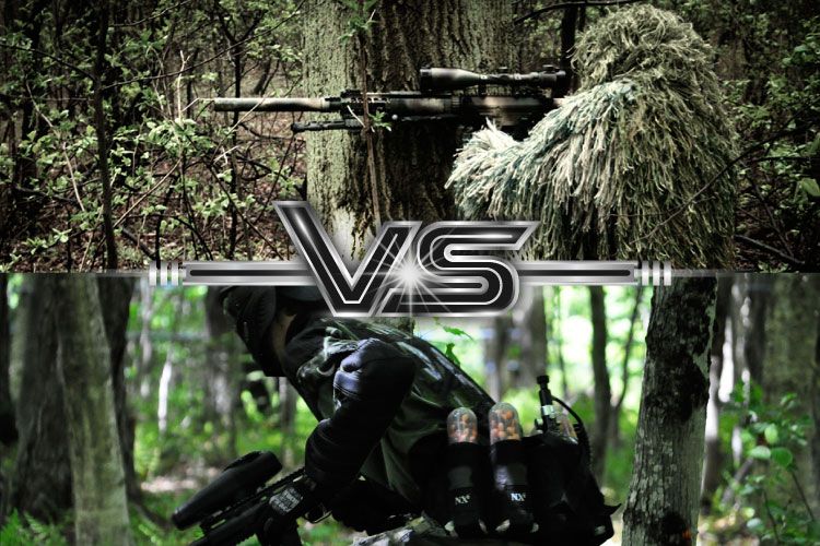 Airsoft vs. Paintball