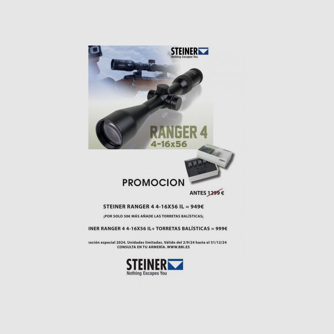 Visor Steiner Ranger 4 4-16x56, imagen 3 de 3