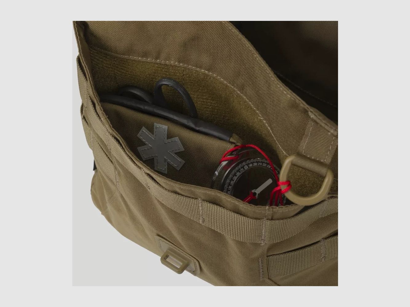 Bushcraft-Tasche Haversack Cordura oliv/schwarz, Bild 5 von 11