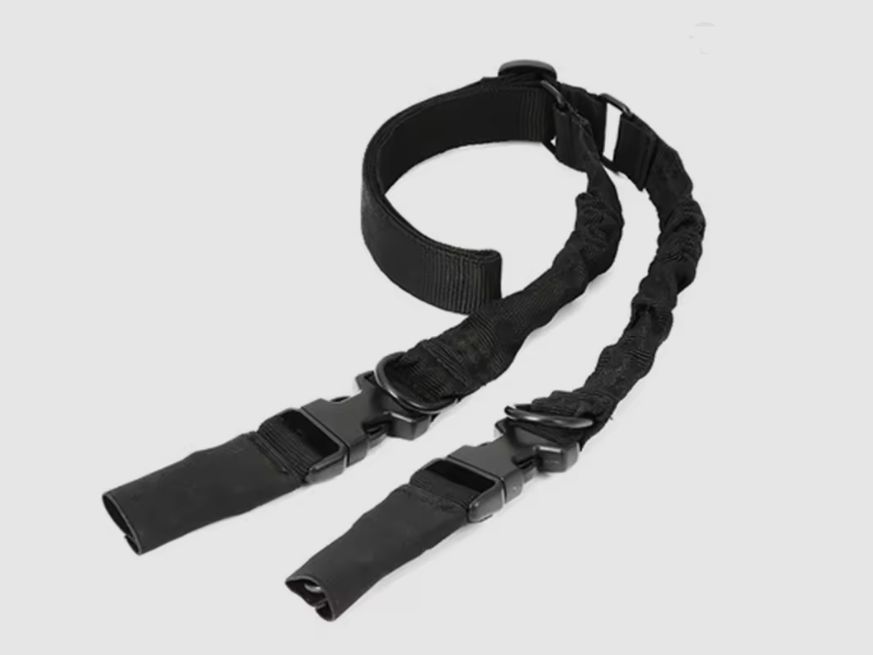 Sangle tactique, sangle de transport Bungee, sangle à 1 point, sangle à point unique avec mousqueton en métal
