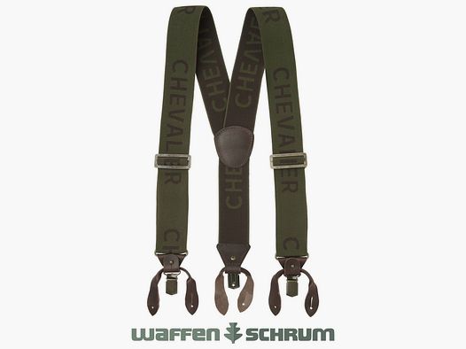 Chevalier Suspenders Chevalier Logo Dark Green