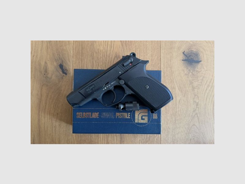 Röhm RG88 blank firing pistol 9 mm P.A.K. PTB 670 – blued – box & accessories, image 1 of 8