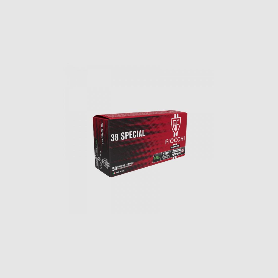 FIOCCHI .38SPECIAL SJSP - 158GRS / 10,24G - 50 SCHUSS