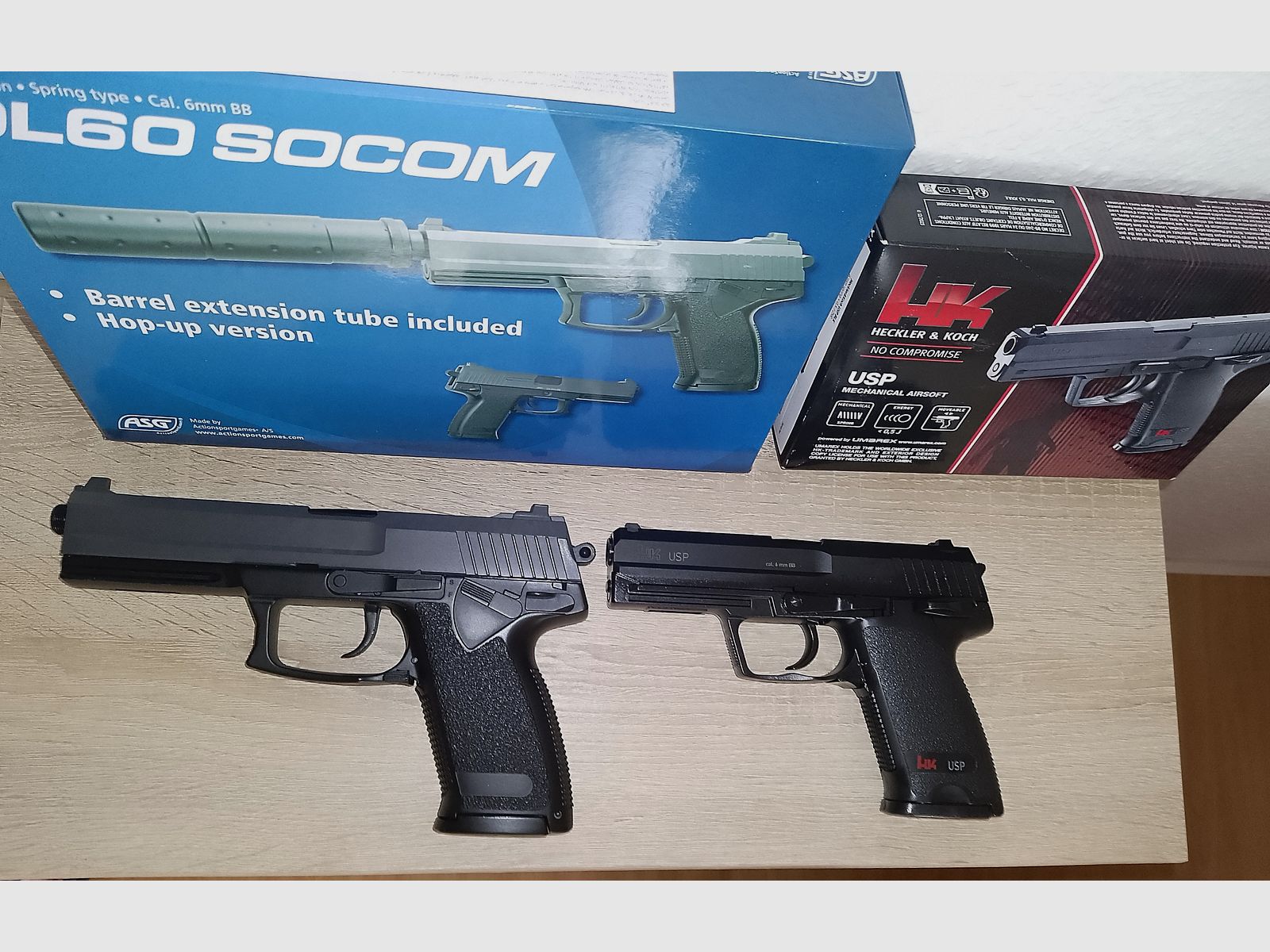HK USP & DL Socom Federdruck Pistolen 