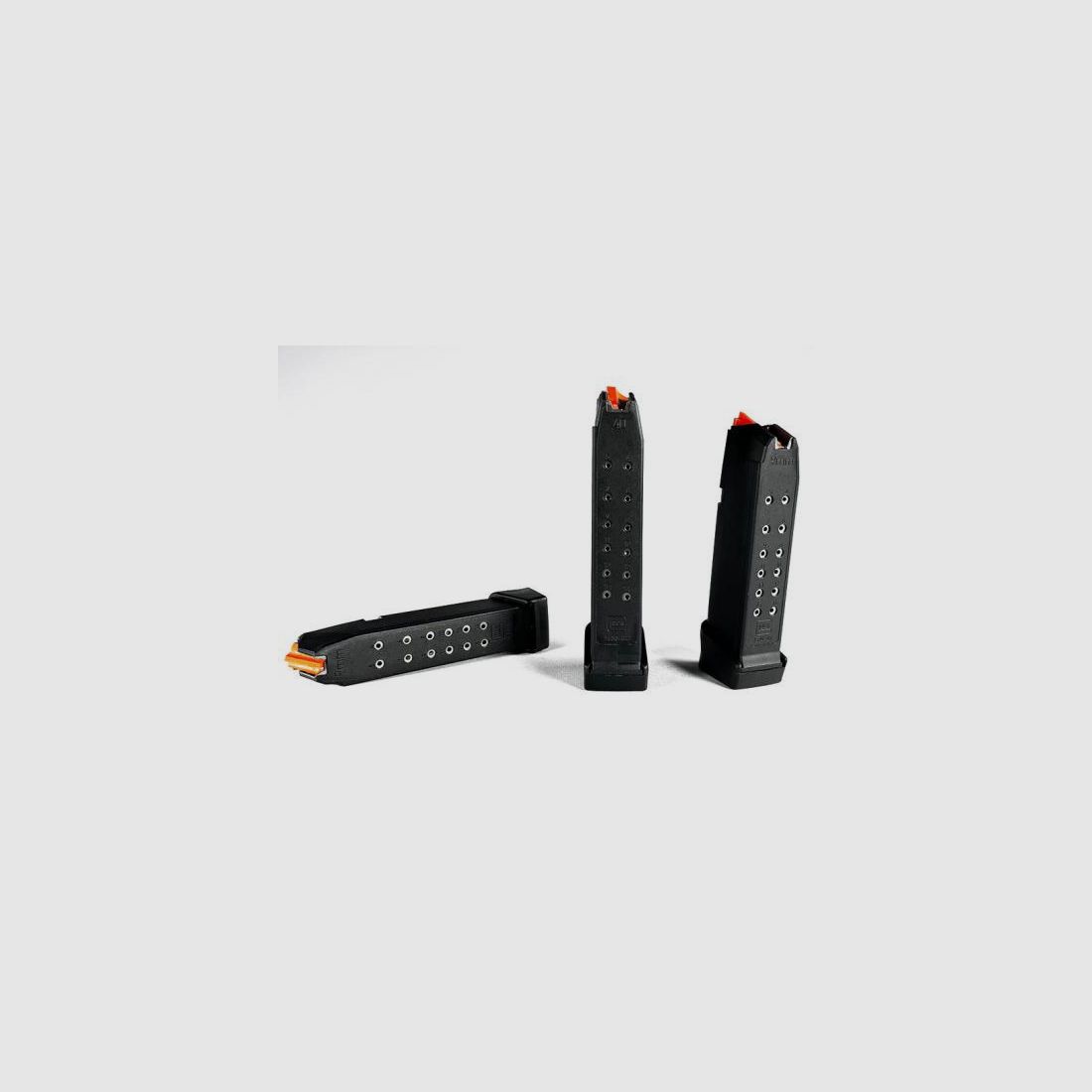 GLOCK HighCap-Magazine mit Zubringer signalorange