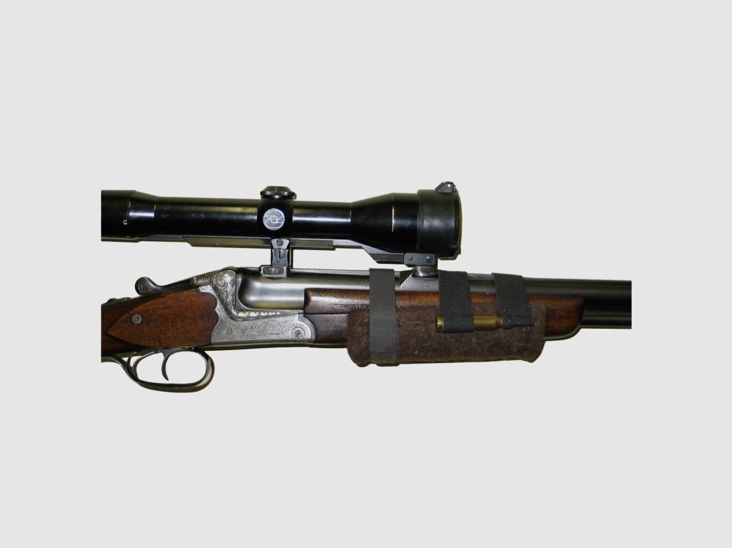 VORDERSCHAFT AUFLAGE FILZ 10 CM MIT SCHLAUFEN FÜR 2 KUGELPATRONEN