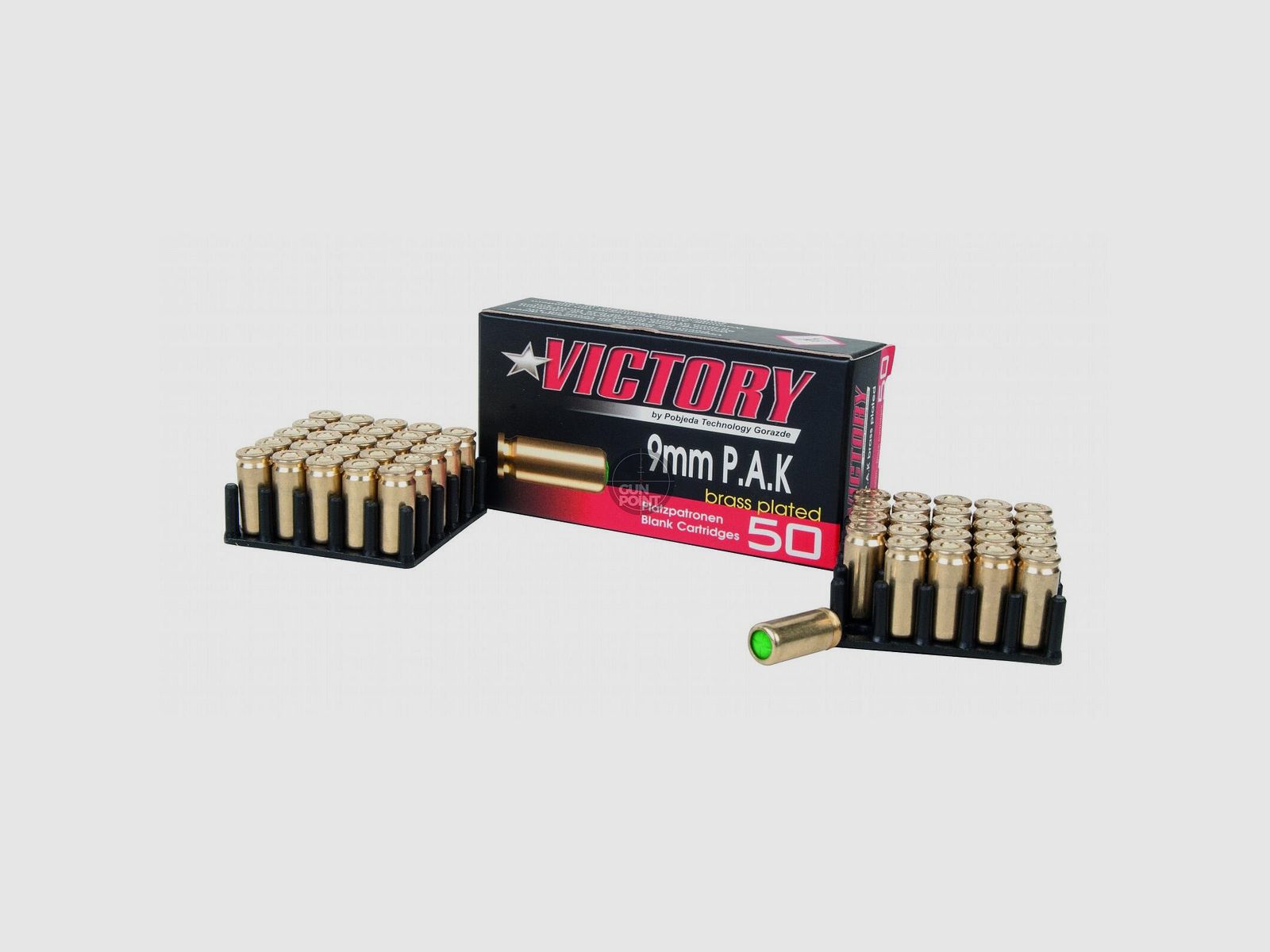 Victory MAX Brass - Platzpatronen 9 mm P.A.K - 50 Stck