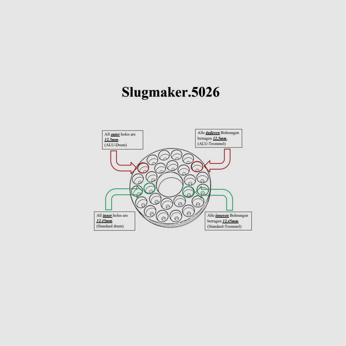 Slugmaker 50.26 | HDR50 | DIY Hotglue Bullets | NEW VERSION 12,45 und 12,5D, Bild 2 von 4