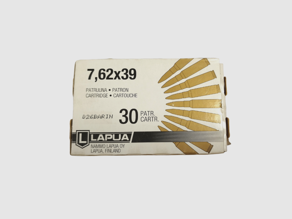 Lapua-munitie 7,62X39 8G, afbeelding 1 van 2