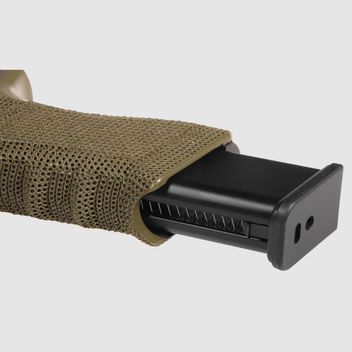 P01 GBB Airsoft Pistool met Grip Stippling in Olijf | Delta Armory