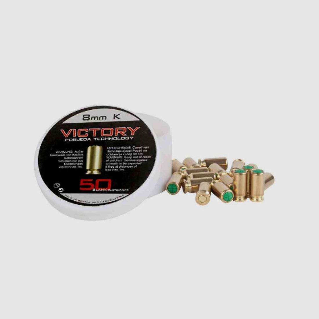 VICTORY cartucce a salve 8mm 50 pz