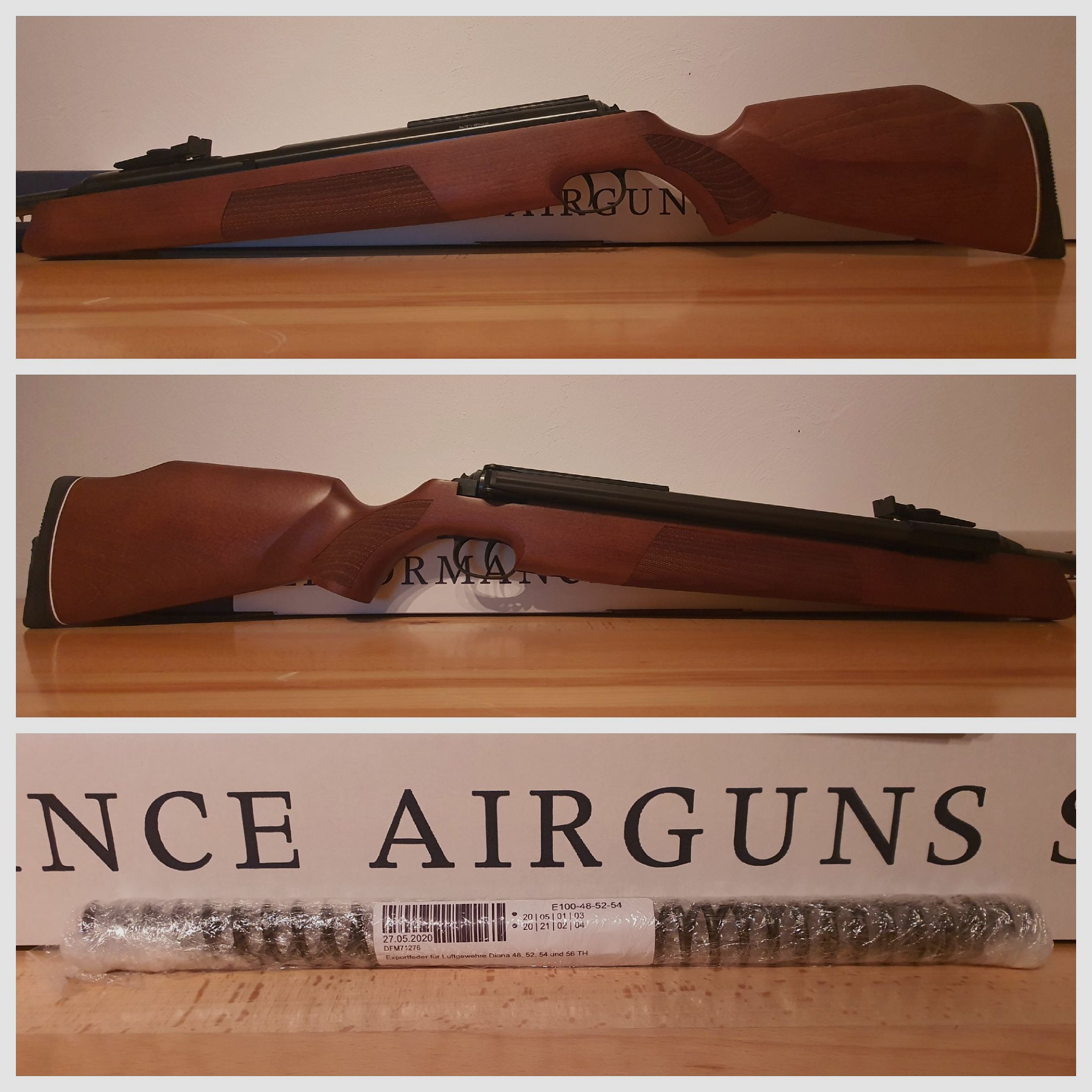 Diana 54 Airking air rifle in caliber 4.5 mm (fixed barrel / side lever)