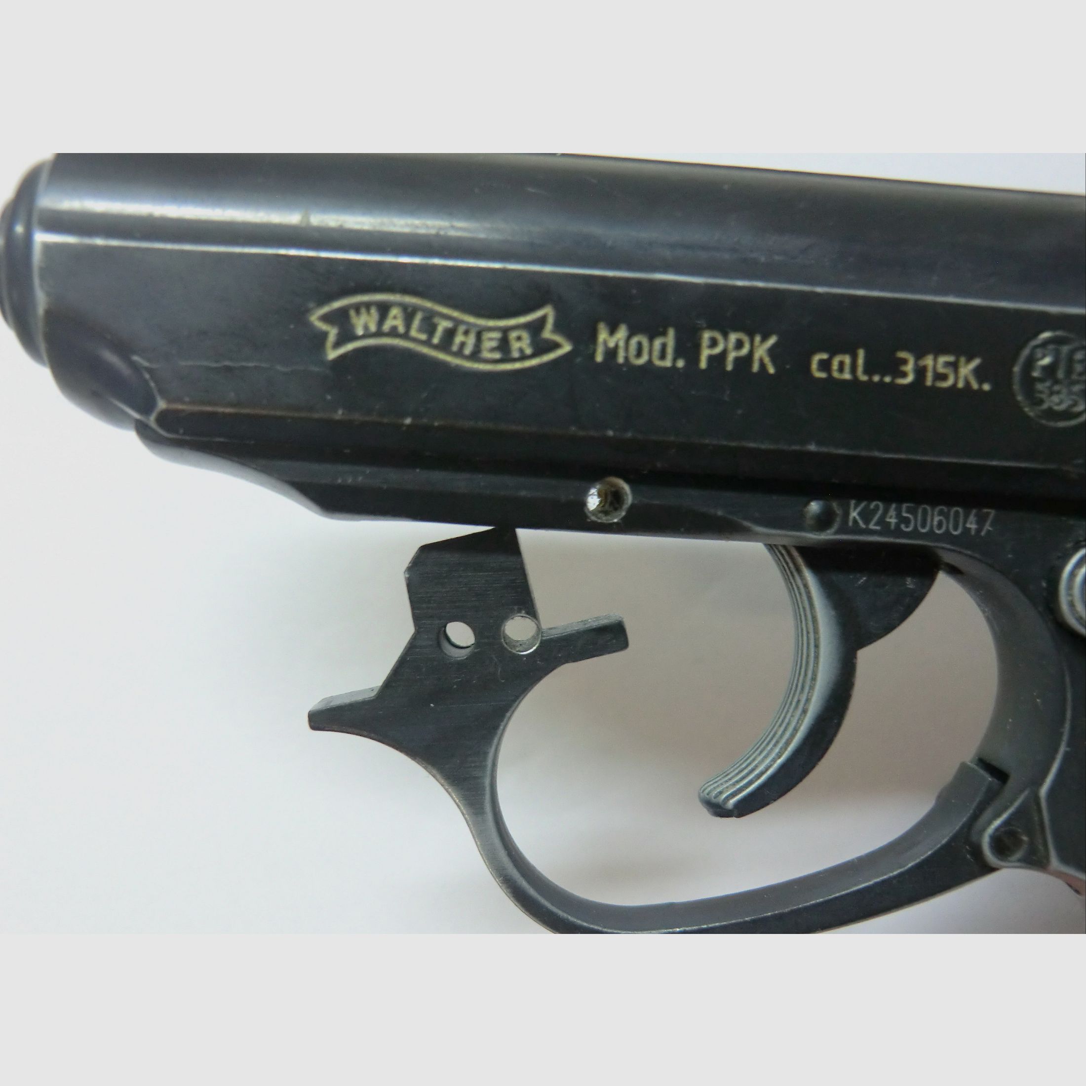 Walther Mod. PPK cal. 315K. PTB 585, Beschuss: AC 1977