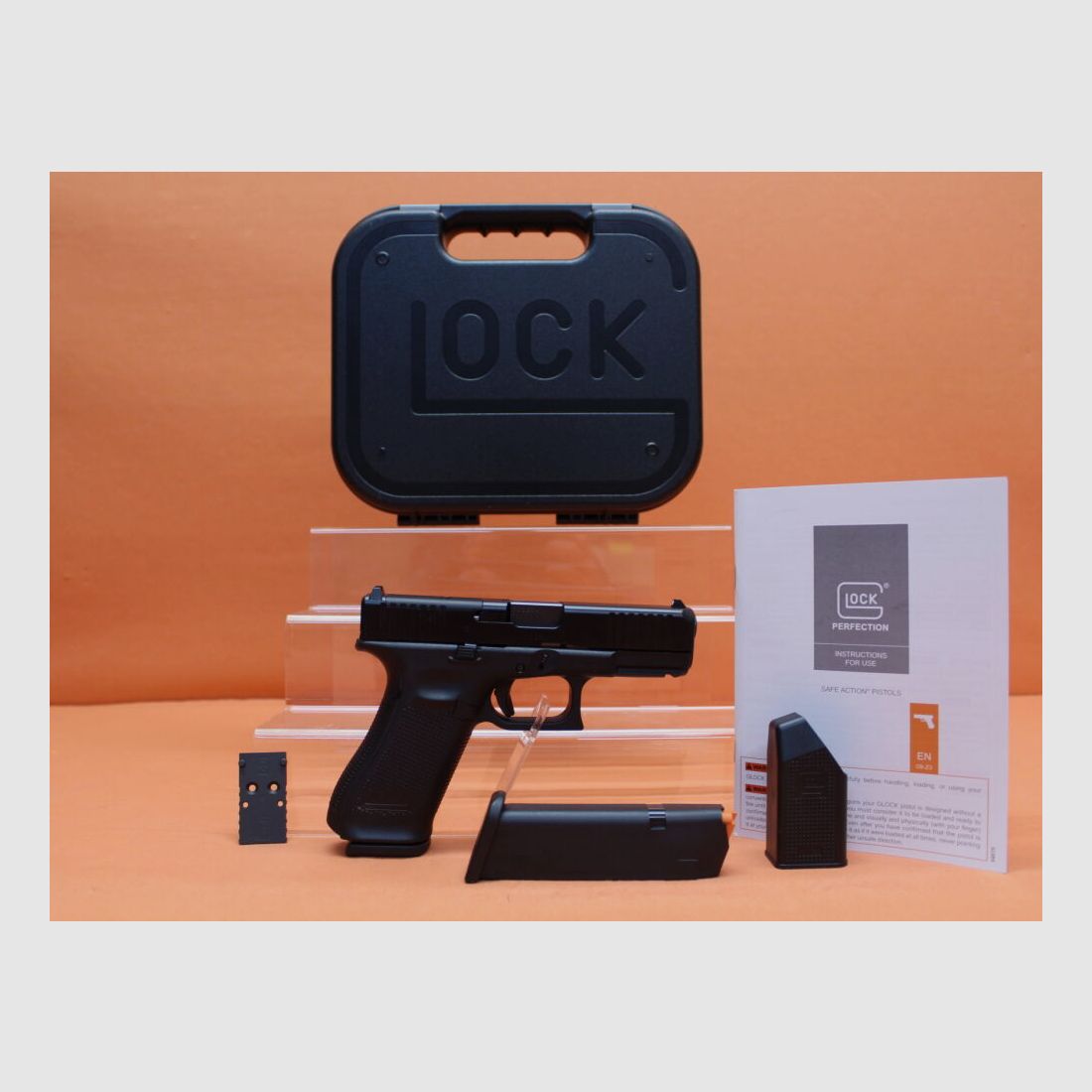 Glock Ha.Pistol 9mmLuger Glock45 Gen5 (MOS) 102mm barrel Modular Optic System for Red Dot Sight (9mmPara)
