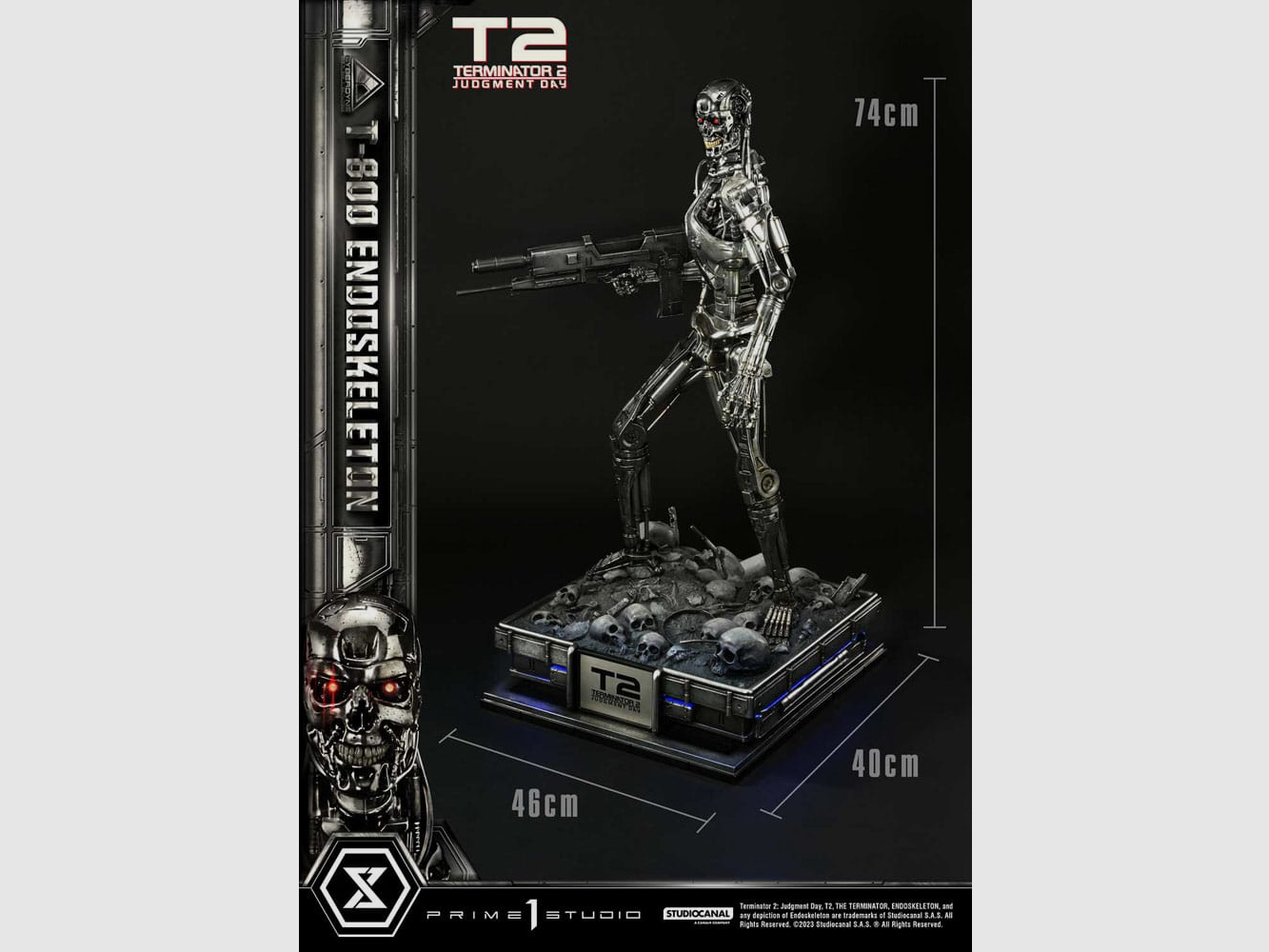 Terminator 2 Museum Masterline Series Statue 1/3 Judgment Day T800 Endoskeleton 74 cm | 42991