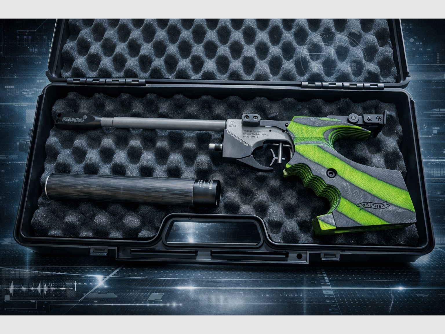 Walther/Hämmerli AP20 Sonderedition „Green Pepper“ luchtpistool – als nieuw