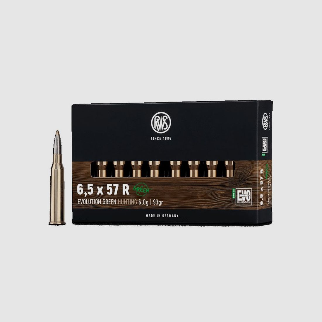 RWS Evolution Green Kal. 6,5x57 R - 6,0g / 93gr