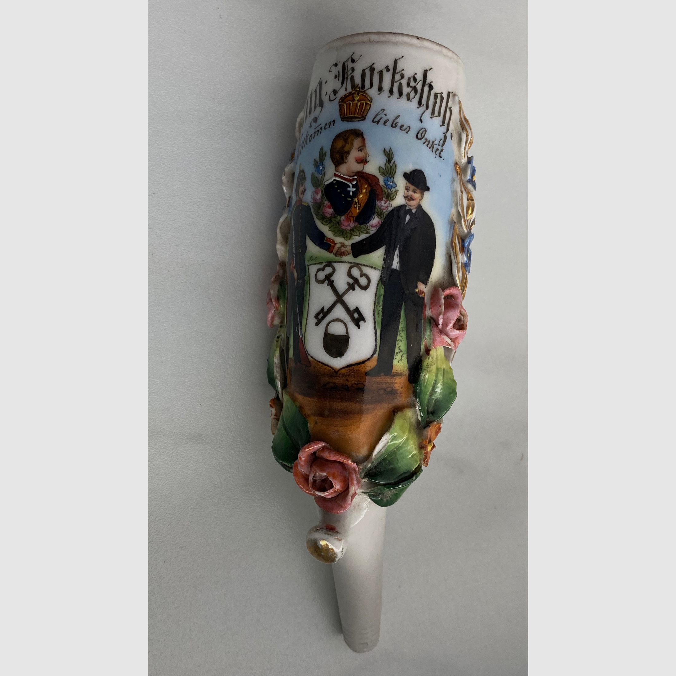 Pipe head and reservist picture, reservist pipe, porcelain, reservists, rock wood 1905