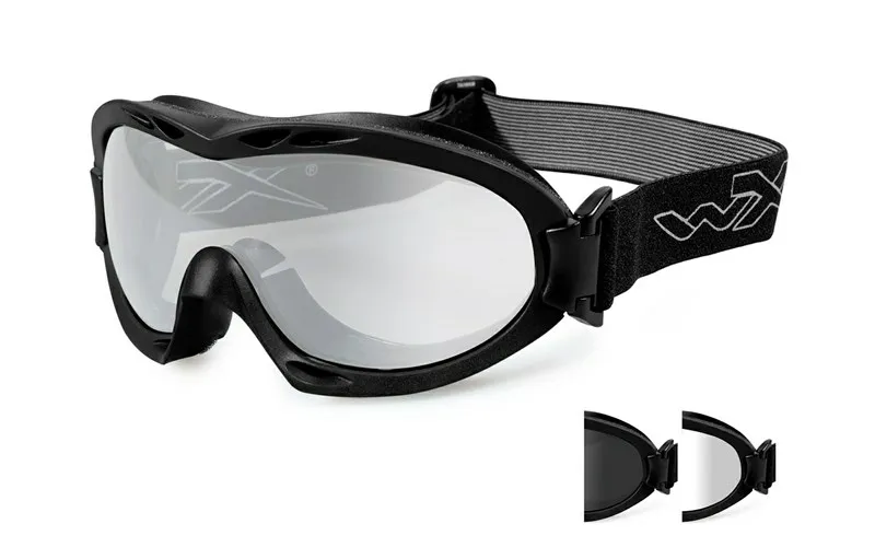 Ballistische Schutzbrille Wiley X NERVE Smoke/Clear Matte Black Frame - R-8051