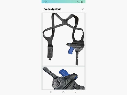 VLAMITEX S5 SCHULTERHOLSTER FÜR ZB WALTHER P99 ! !