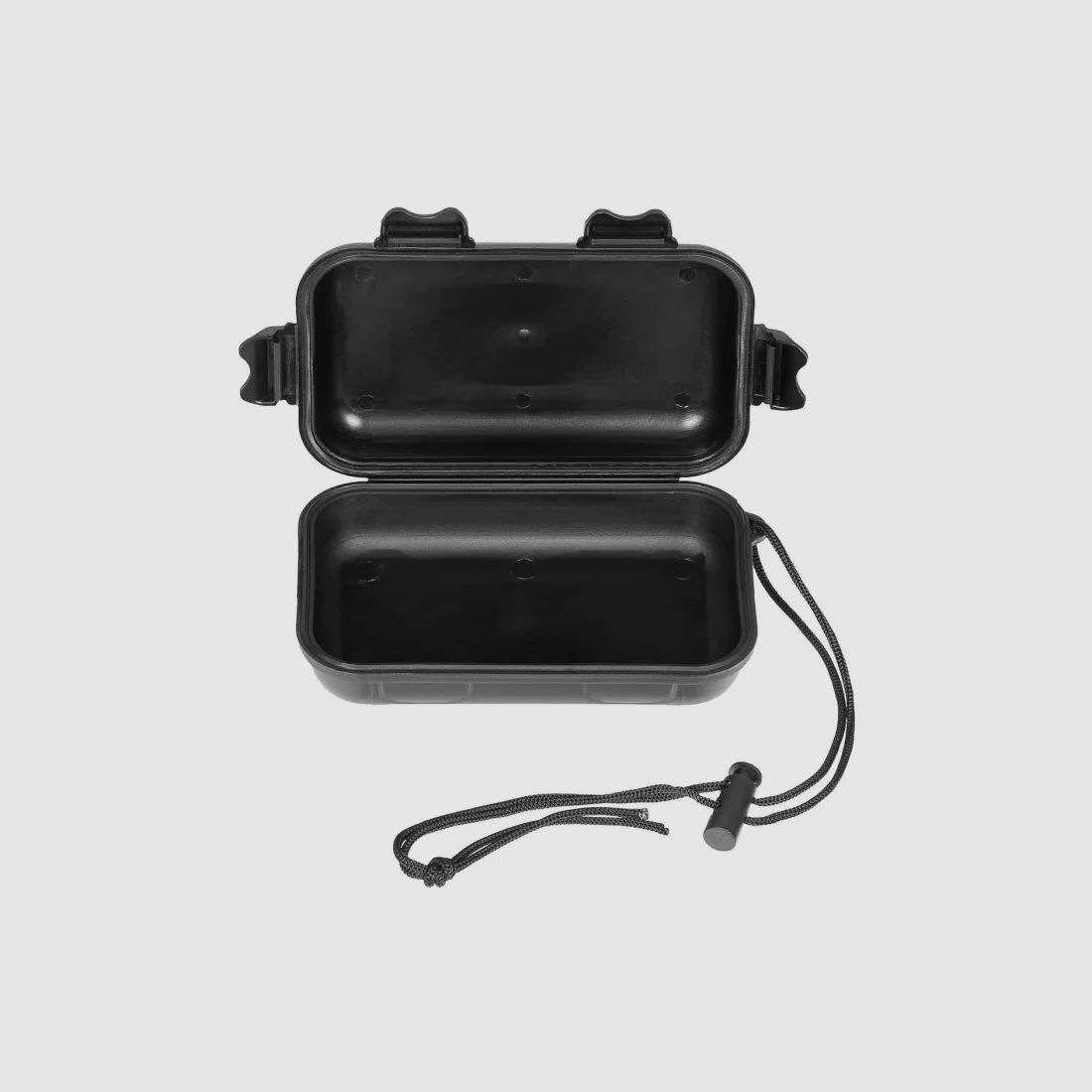 Kleine Box , 13,5 x 8 x 3,7cm, schlagfester Kunststoff, wasserdicht, Schwarz