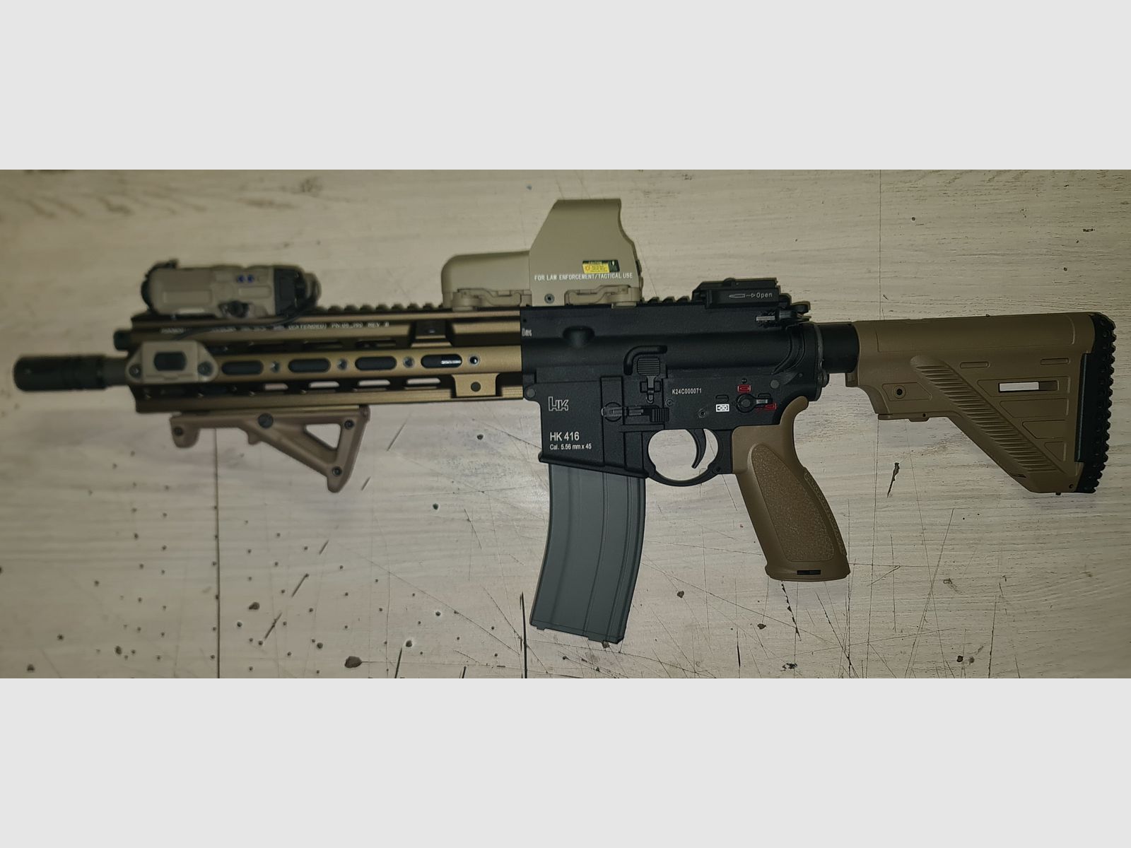 Hk 416 a5 Umbau mit Glock 17gen 5