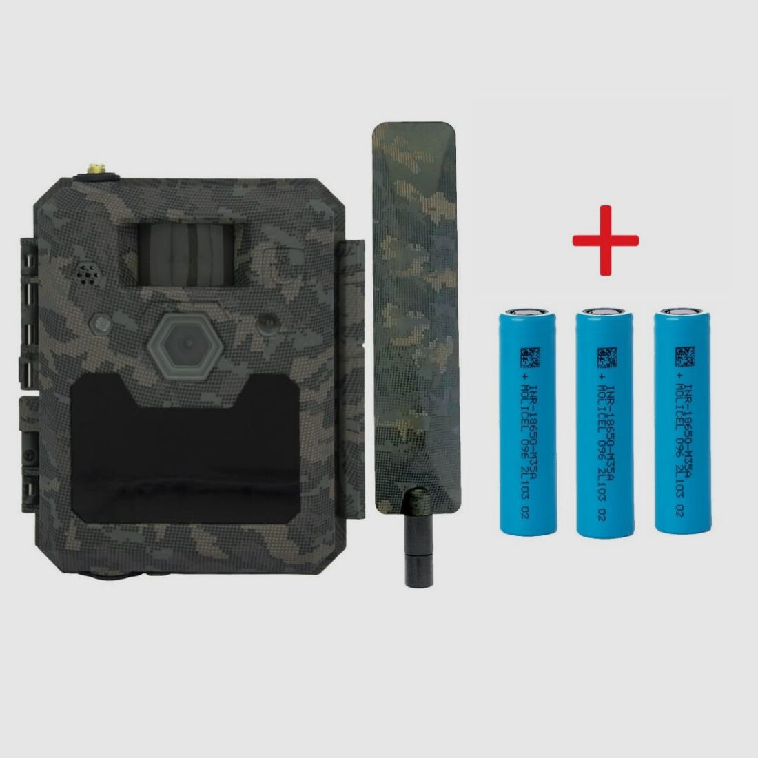 ICU CLOM Cam 6 Caméra de chasse 4G LTE en bundle avec batteries 18650