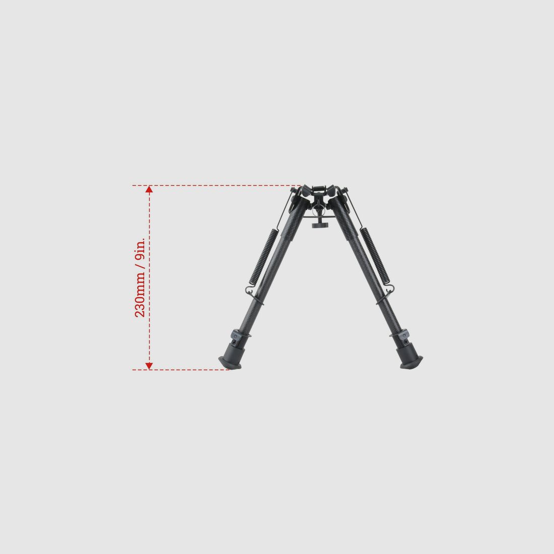 Bipied pour carabine Rokstad Carbon 6N - Grenadière ou rail Weaver - 23-34,5cm, image 5 sur 10