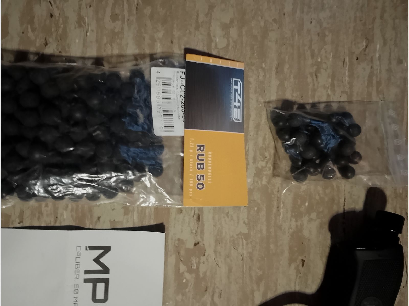 Delta Six MPB-50 CO2 pistol RAM marker cal .50 paintball gun with accessories rubber balls steel core balls 2nd magazine new!