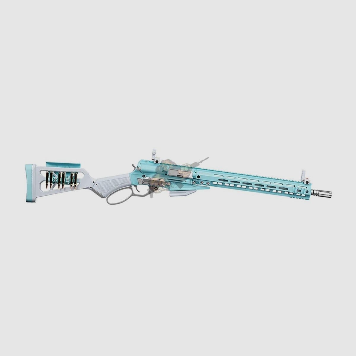 G&G LevAR 15 Macaron Blue – Lever Action Gas Airsoft Gewehr ab 18 Jahren, Bild 2 von 2