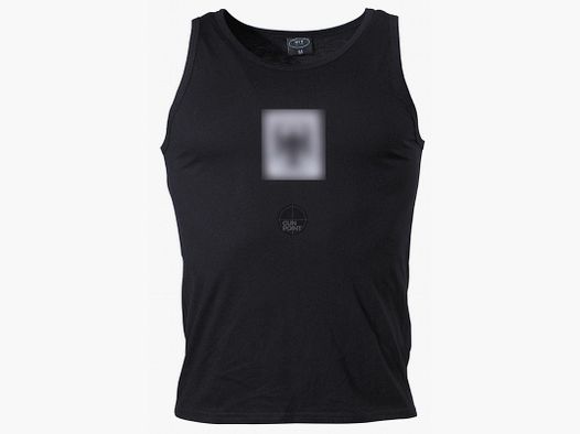 BW tank top, black, with eagle