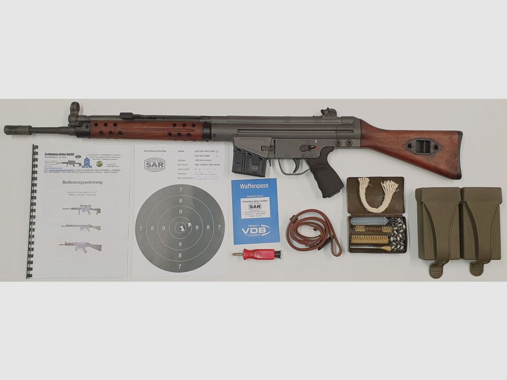 Schwaben Arms GmbH semi-automatisch geweer SAR M41 SPORTMATCH MF3 G3KT kaliber 308win. - MADE IN GERMANY - vergelijkbaar met HK41/G3