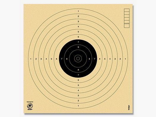 Krüger-Schießscheiben Lupi-Scheiben m.Nr. schwarz Schießscheiben