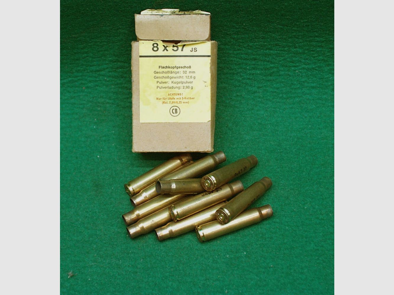 P154 Hülsen 8x57IS, gebraucht